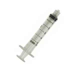 Seringa Plástica Descartável 5ml sem Agulha – Embalagem com 10 Unidades